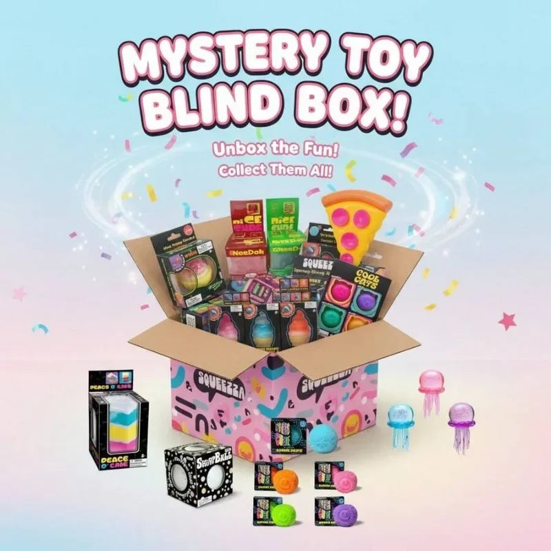 Squish Therapy Mystery Squishy Box™
Surprise Food & Ocean-Themed Stress Relief Fidget Toy